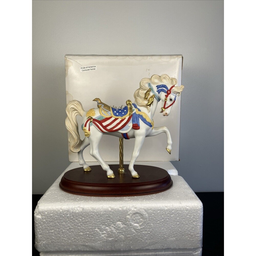 Lenox The Carousel Collection "PRIDE OF AMERICA CAROUSEL Horse"  MIB
